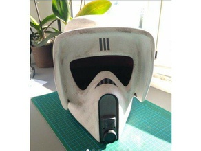 star wars scout trooper helmet props biker return jedi rotj 3d print model - Mito3D