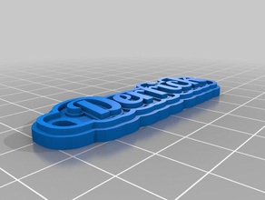 derrick Schlüsselbund Schlüsselanhänger angepasst 3d print model - Mito3D