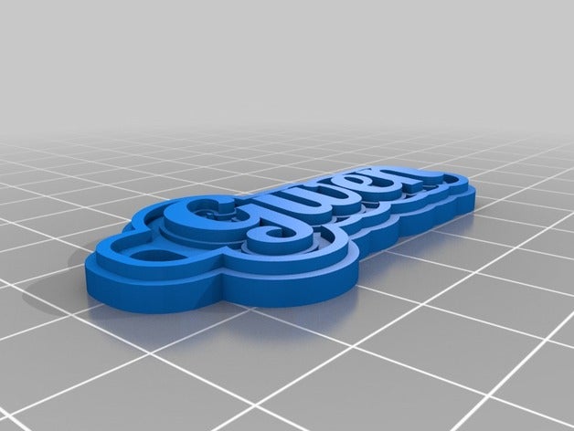 gwen llavero llaveros personalizado 3D print model - Mito3D