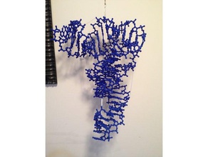 trna-phe ball-and-stick model biology ribonucleic acid 3d print model - Mito3D