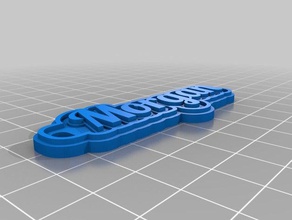 morgan keychain keychains customized 3d print model - Mito3D