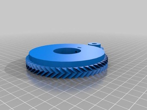 my customized parametric herringbone gear set stepper extruders 3d printer 3d print model - Mito3D