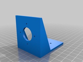 my customized simple motor bracket robotics 3d print model - Mito3D