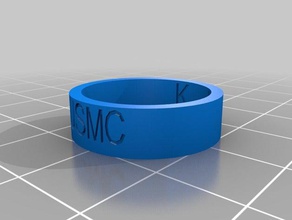 usmc ring rings customized 3d print model - Mito3D