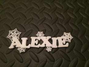 name alexie snowflakes decor 3d print model - Mito3D