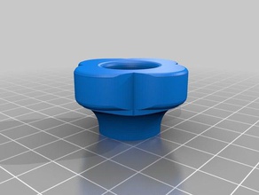my customized smooth curvy star knob 1 parts 3d print model - Mito3D