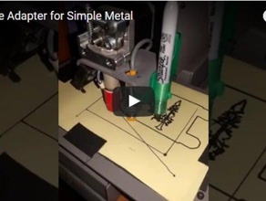 einfache Metall sharpie-adapter 3d Drucker Teile 3d print model - Mito3D