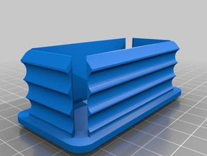cnc mill plugcap rectangular tube replacement parts customized 3d print model - Mito3D