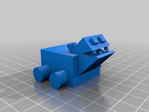 3d blok Hayvanat Bahçesi george hippo baskı 3d print model - Mito3D