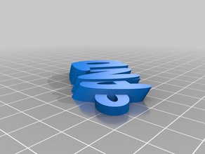 meine angepasste iamburnystext anto Organisation 3d print model - Mito3D