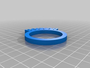 my customized personalized napkin rings kitchen dining 3d print model - Mito3D