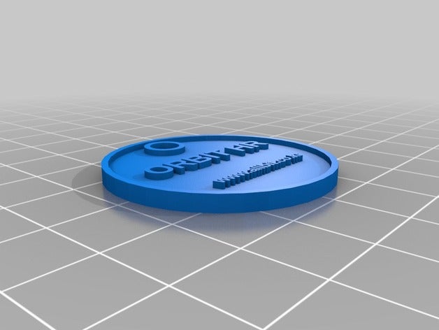 meine angepasste Runde dog tag Haustiere 3D print model - Mito3D