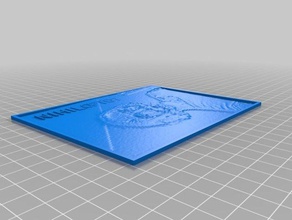 benim lithopane 2 d özelleştirilmiş sanat 3d print model - Mito3D