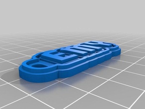 emy tag keychains customized 3d print model - Mito3D