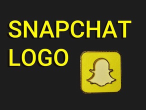 snapchat logo signs logos 3d print model - Mito3D