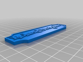 my customized nameplate roland decor 3d print model - Mito3D