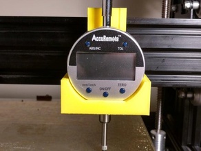 dial indicador de montagem mendelmax 3 v-slot carruagens 3d a impressora os acessórios mm3 3d print model - Mito3D