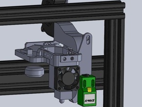 tevo tarántula x-carro tensor de la correa del ventilador 3d impresora partes 3d print model - Mito3D