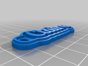 claire Schlüsselanhänger angepasst 3d print model - Mito3D