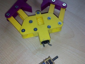 pinza para robot de la abrazadera robótica mano 3d print model - Mito3D