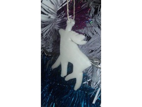 reindeer santa claus animals accessories art christmas decoration ornament decorative fir party 3d print model - Mito3D