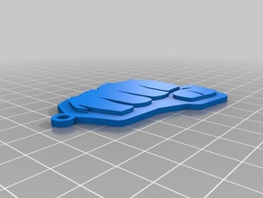 fist keychain keychains du30 3d print model - Mito3D