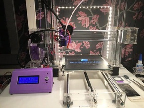 lcd freestanding case 3d printer accessories prusa i3 sunhokey 3d print model - Mito3D