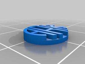 mi monograma personalizado colgante joyería 3d print model - Mito3D