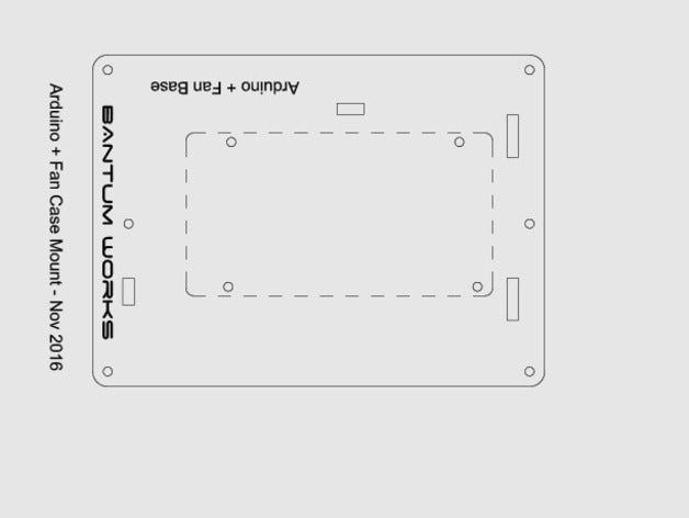 prusa i3 adrunio fã de caso montagem 3d a impressora os acessórios 80mm ventilador arduino mega 3D print model - Mito3D