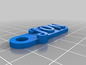 keychain jon keychains customized 3d print model - Mito3D