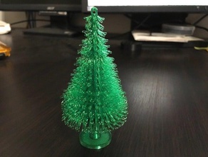 realistic pine tree christmas ornament decor decoration decorations ornaments trees xmas 3d print model - Mito3D