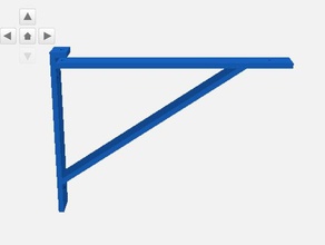 simplistic shelf plank wall mount organization support 3d print model - Mito3D