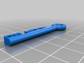 meine angepasste name-Taste Schlüsselanhänger 3d print model - Mito3D