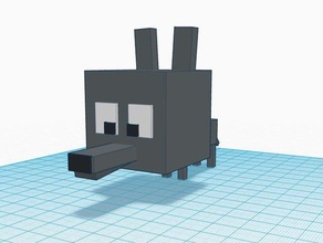wolf 3dblockzoo printing 3d print model - Mito3D