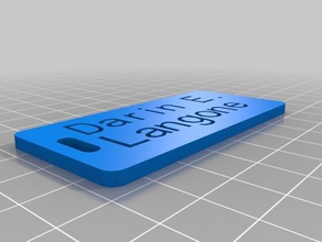 özelleştirilmiş Microsoft Dynamics CRM sürümü Bagaj etiketimi organizasyon 3d print model - Mito3D