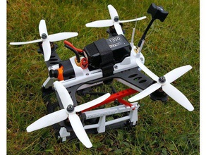 racecoptersphinx-230 3 d la impresión drone los drones el fpv racer de carreras quadcopter racequad quad racing 3d print model - Mito3D
