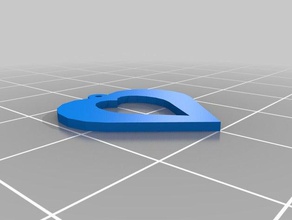 Herz Ohrringe 3d print model - Mito3D