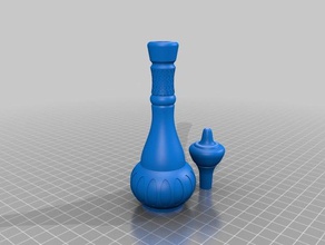 genio bottiglia di revisione puntelli 3d print model - Mito3D