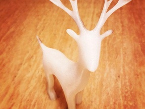 reindeer decor animal baby christmas decoration ornament holiday holidays mule no support rudolph young 3d print model - Mito3D