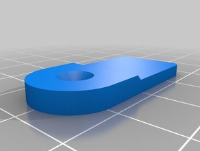 small hinge household door latch 3d print model - Mito3D