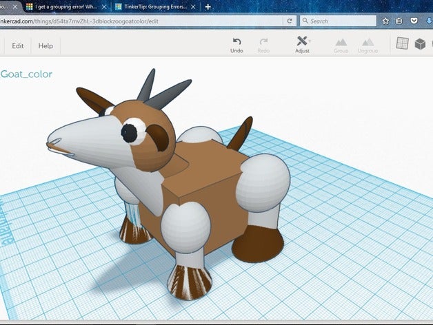 3dblockzoo goat printing 3D print model - Mito3D