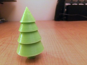 pine tree stacker toys games christmas holiday ornament 3d print model - Mito3D