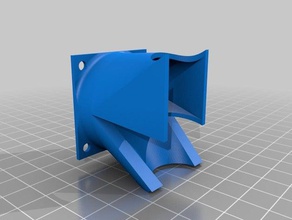 2-en-1 conducto del ventilador e3d despacho de titan la impresora accesorios 3d print model - Mito3D