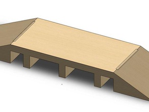 simple beam bridge engineering 3d print model - Mito3D