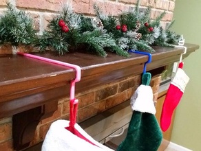 christmas stocking hanger decor 3d print model - Mito3D