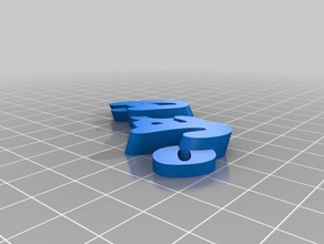 my customized iamburnys v2keychain 1 5 keychains 3d print model - Mito3D