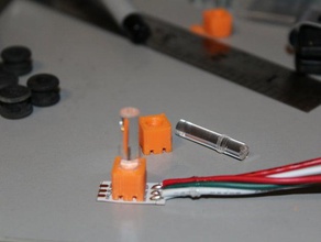 luce del tubo di montaggio neopixel elettronica 3d print model - Mito3D