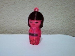 japonés muñeca de adorno art navidad adornos 3d print model - Mito3D
