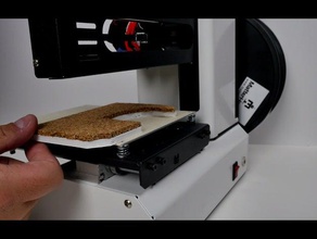 corcho aislante monoprice seleccione mini impresora 3d partes cama caliente mp 3d print model - Mito3D