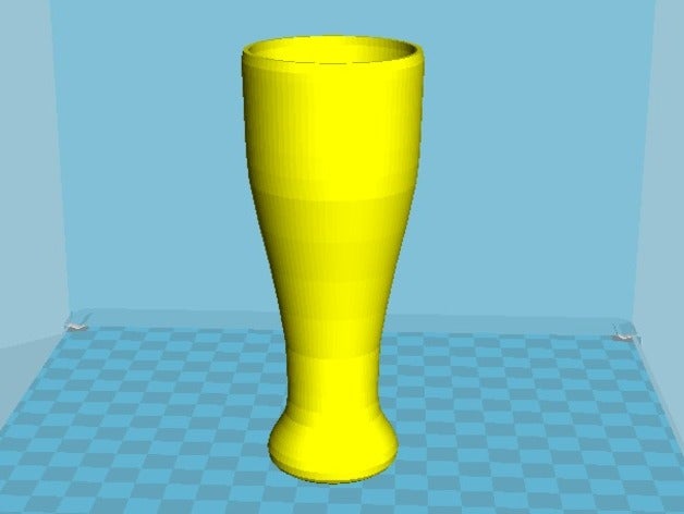 wei&szligbierglas bayerischen weizen Glas Küche Essen 3D print model - Mito3D